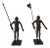 Antique European Medieval Knight Iron Figures - a Pair For Sale