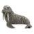 3-Oz. Vintage Italian Handmade Genuine Silver Walrus Large Figurine by Mario Cerreti of Arezzo, 1950s Heavy Solid 800 Silver Statue Decor For Sale