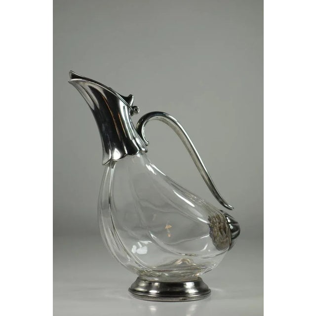 Sheffield and Crystal Liquor Bottle, 1930s For Sale - Image 4 of 10