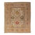 Antique Persian Sultanabad Carpet, Wool Ivory Oriental Rug Hand Knotted For Sale