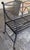 Black Vintage Regency-Style Reeded Wrought-Iron Garden Bench With Paw Feet For Sale - Image 8 of 12
