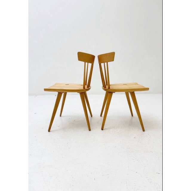 Wood Spindle Chairs by Paul McCobb for Planner Group, 1920s, Set of 4 For Sale - Image 7 of 13