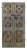 Antique Indian Carved and Painted Teakwood Door, C. 1900 For Sale