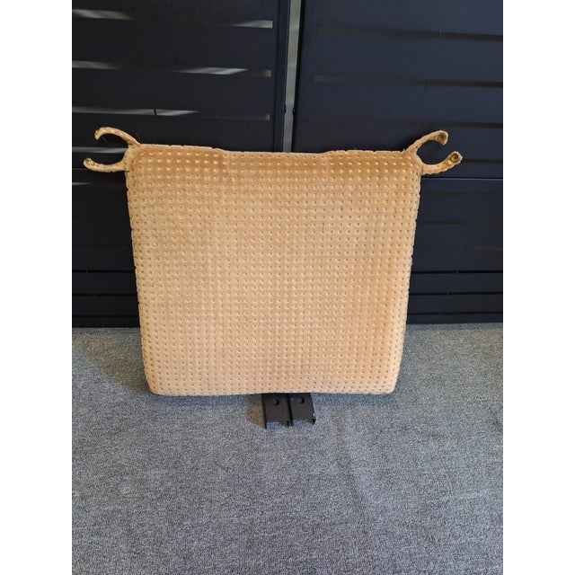 1980s Henredon Chinoiserie Caned Horseshoe-Back Dining Chairs For Sale - Image 11 of 12