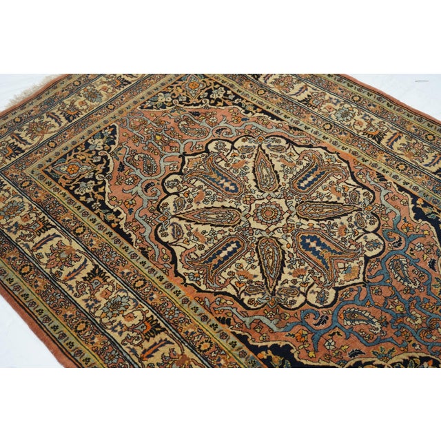 Textile Antique Persian Tabriz Haji Jalili For Sale - Image 7 of 10