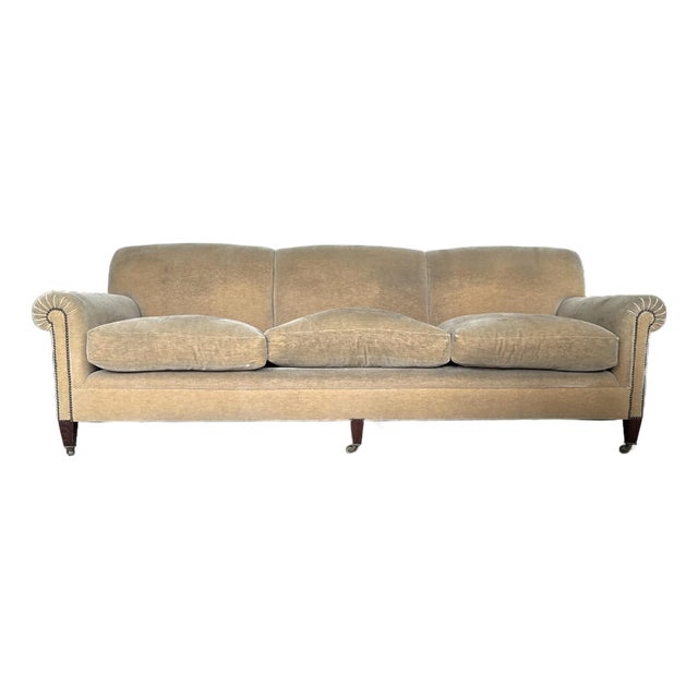 George Smith Traditional Rolled Arm Sofa For Sale