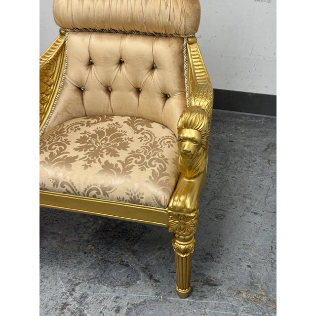 Homey Design Opulent Lion Head + Winged Arm Chairs, Pair For Sale - Image 12 of 12