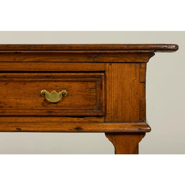 Wood Late 18th Century English Pine Dresser Base or Server With Three Drawers For Sale - Image 7 of 18