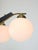 Mid-Century Modern Italian Brass and Opaline Chandelier, 1960 For Sale - Image 6 of 18