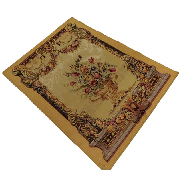 Vintage French Wall Hanging Tapestry. For Sale - Image 14 of 15