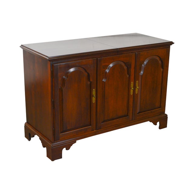 Ethan Allen Court Collection Solid Cherry Console Stereo
