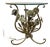 Vintage Illuminated Gilt Metal Floral Side/Cocktail Table, in the Manner of Hans Kögl, C. 1960s–70s For Sale