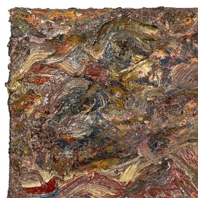 Andy Miller Abstract Composition Oil on Canvas For Sale - Image 4 of 6