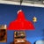 Mid-Century Danish Red Pendant Lamp by Louis Poulsen For Sale - Image 4 of 6