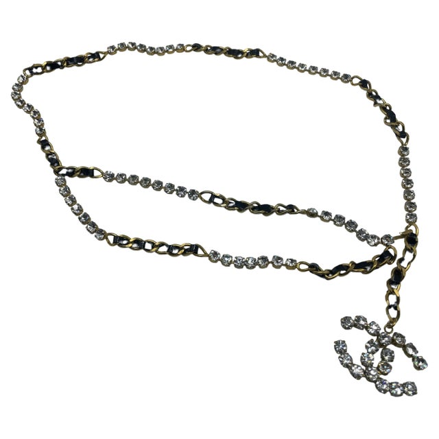 Animal Skin Chanel 1995 Rhinestone Belt For Sale - Image 7 of 7