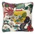Schumacher Chiang Mai Dragon Alabaster Linen Double-Sided Pillow For Sale