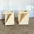 Beige Postmodern Tessellated Stone Square Glass Top Side Tables - A Pair For Sale - Image 8 of 12