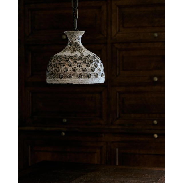 Mid-Century Modern 1970s Vintage Ceramic Pendant Light For Sale - Image 3 of 10