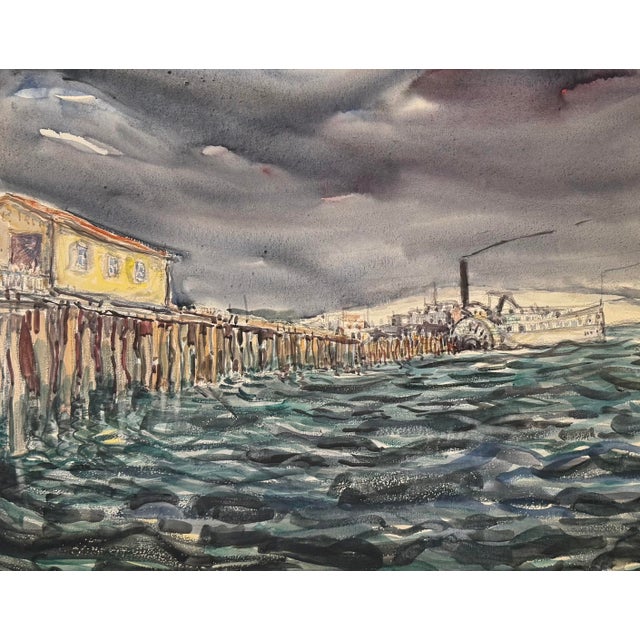 An original 1932 watercolor painting by John Wenger (American, born Russia, 1887–1976), signed lower right. The painting...