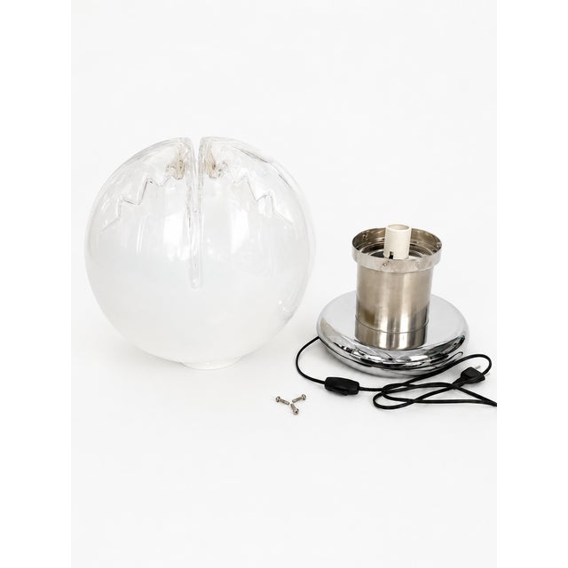 Large Space Age Murano Glass Table Lamp by Toni Zuccheri for AV Mazzega, 1970s For Sale - Image 6 of 8
