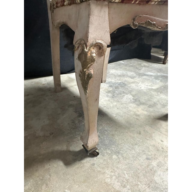 Late 19th Century Rococo Revival–Style Ivory and Gold Pierced-Back Side Chair For Sale In Miami - Image 6 of 11