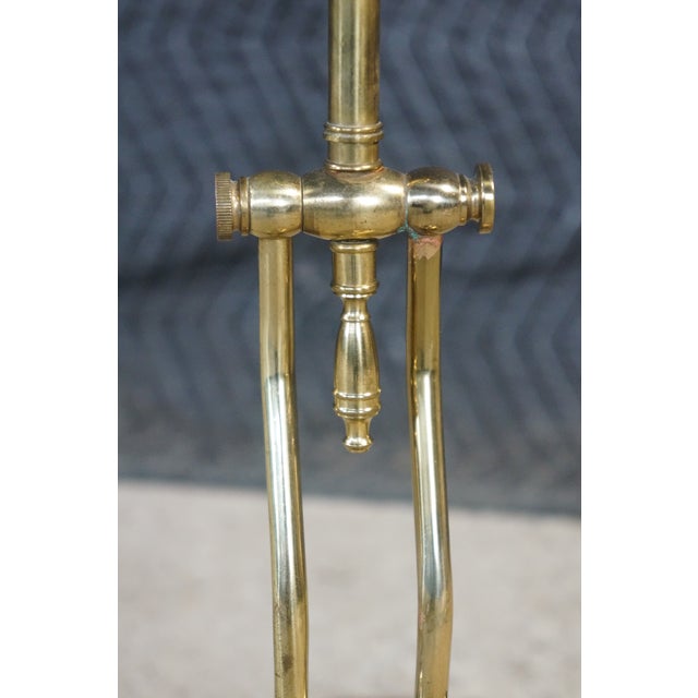 Late 20th Century Vintage Stiffel Brass Adjustable Desk Lamp Articulating Bankers Piano Student For Sale - Image 5 of 14
