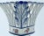 Old Paris 19th C. Old Paris Neoclassic Oval Blue & White Floral Pedestal Centerpiece For Sale - Image 4 of 12