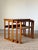 Teak Nest of Tables with Rattan Shelf by Johannes Andersen for Silkeborg, 1960s, Set of 3, in Very Good conditions....