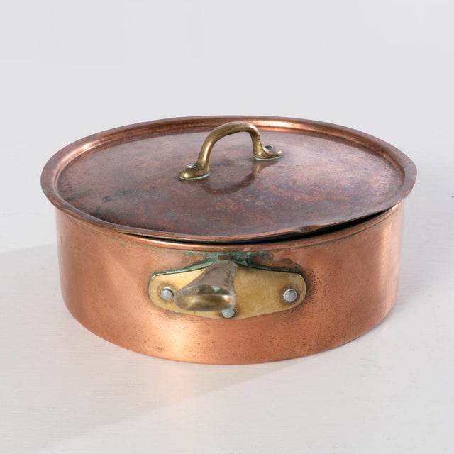 Mid 20th Century Six Piece Set of Copper Pots and Pans For Sale - Image 15 of 18
