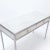 2010s A White Leather and Polished Iron Writing Desk, in the Manner of Jean-Michel Frank. For Sale - Image 5 of 7