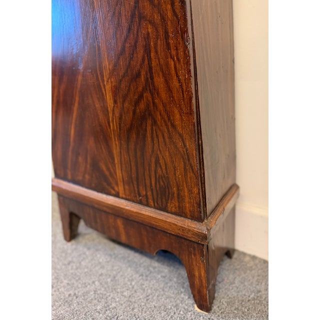 Late 19th Century French Comtoise Morbier Tall Case Clock, Faux Grained Rosewood Over Pine, Circa 1860 For Sale - Image 15 of 15