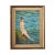 Blue French Vintage Framed Portrait of a Lady Swimming For Sale - Image 8 of 8