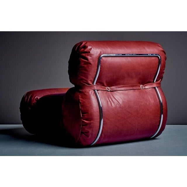 Metal Space Age Lounge Chairs attributed to Gastone Rinaldi, 1970s, Set of 2 For Sale - Image 7 of 13