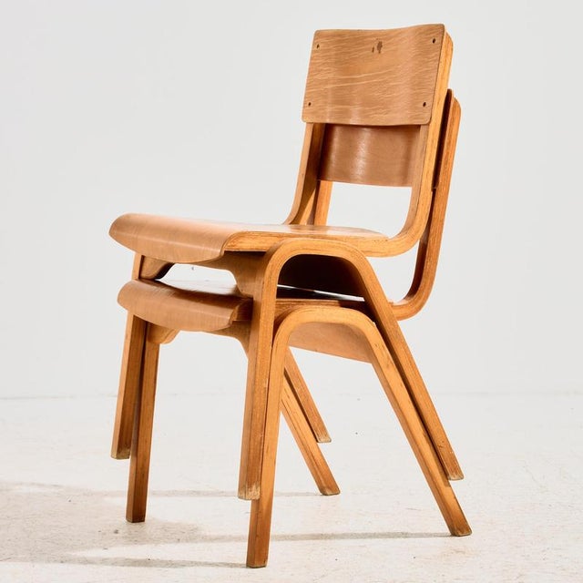 A stackable beech chair from the 1960s. A really stylish piece that can be a great choice for space saving as well as...