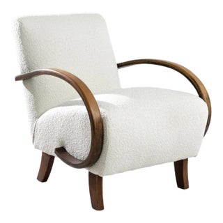 1930s Czech Wooden Armchair by J. Halabala For Sale