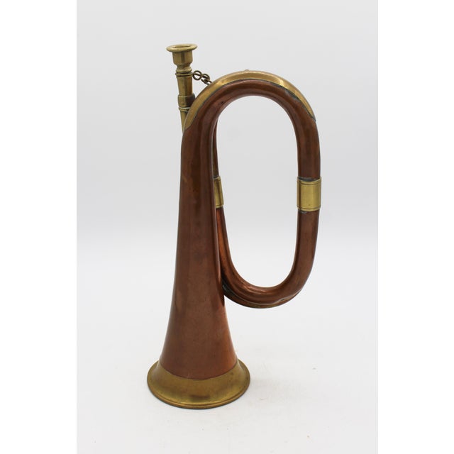 English Late 19th Century English Copper and Brass Bugle For Sale - Image 3 of 9