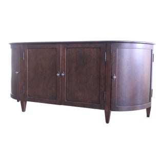 Curved Walnut Buffet For Sale