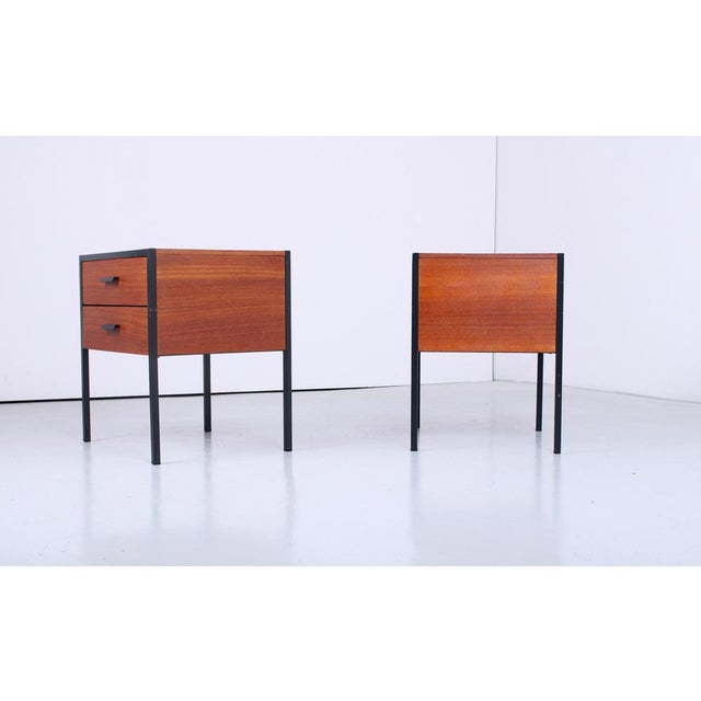 Black Carelle Nightstands by by André Cordemeyer / Dick Cordemeijer for Auping, 1960s, Set of 2 For Sale - Image 8 of 17