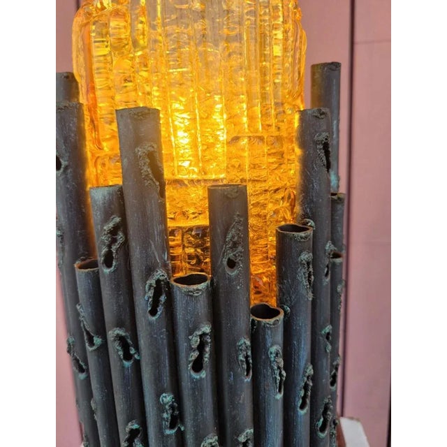 Brutalist Brutalist Wall Lamp by Marcello Fantoni, 1960s For Sale - Image 3 of 7