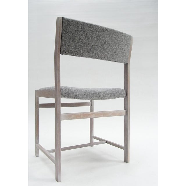 Set of Chairs in Whitened Oakwood & Kvadrat Fabric For Sale - Image 12 of 18