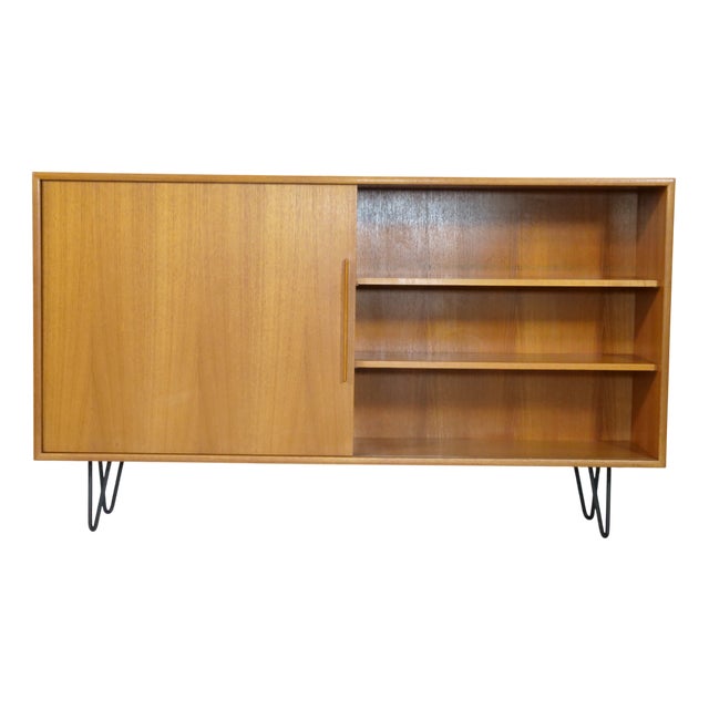 Teak Sliding Door Sideboard from WK Möbel, 1960s For Sale