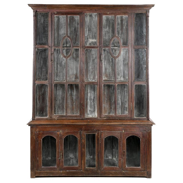 Large Patinated Solid Wood Dresser For Sale - Image 10 of 10