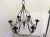 Brown Vintage Rusty Candle Chandelier For Sale - Image 8 of 10