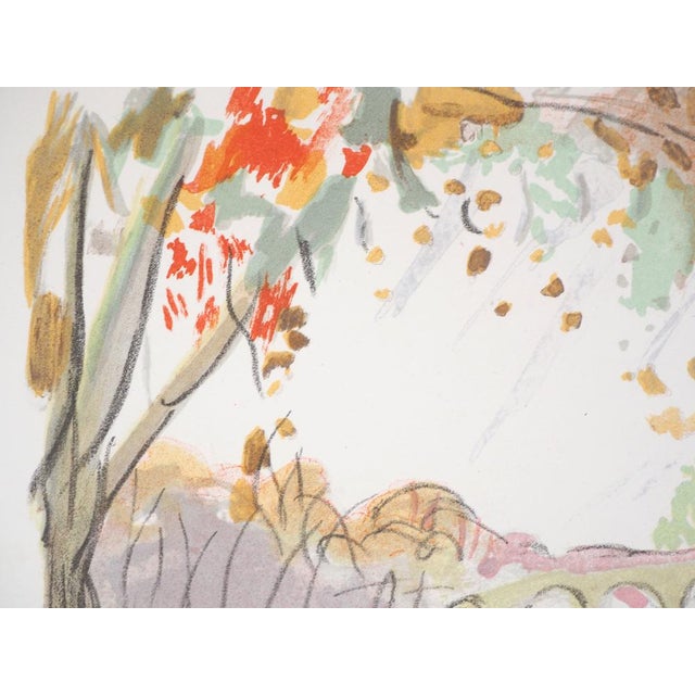 Modern Charles Camoin, Towpath, Original Lithograph For Sale - Image 3 of 7