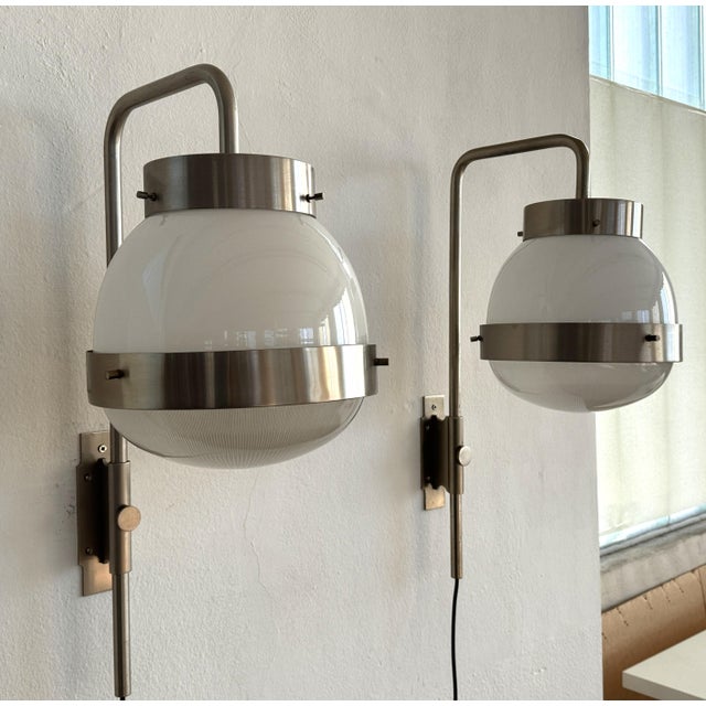 Delta Wall Sconces by Sergio Mazza for Artemide, Italy, 1960s, Set of 2 For Sale - Image 12 of 18