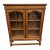 Antique Early 20th Century Mission Style Oak Display Cabinet/ Bookcase For Sale
