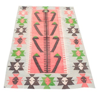 Faye Turkish Kilim Rug - 2′7″ × 3′11″ For Sale