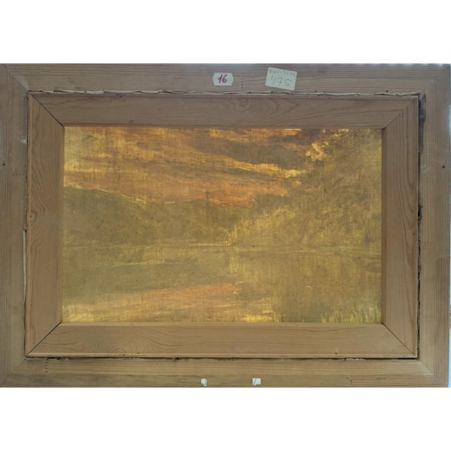 Bredsdorff Johan Ulrik Vester Skerninge, Lake Landscape, 1924, Oil on Canvas For Sale - Image 10 of 12