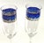 Nualart of Spain – champagne coupes– a pair Hand painted Featuring a Mosaic band- done in gilt and enamel around the bowl...
