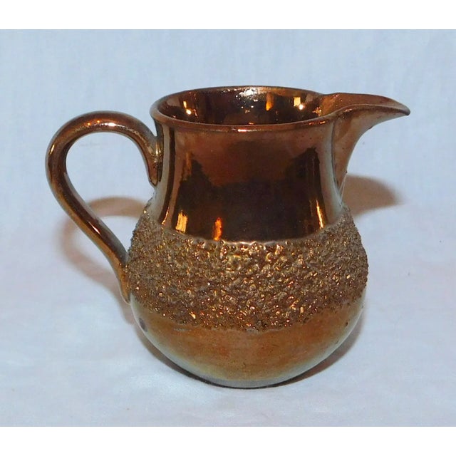 Ceramic Antique Copper Lustre Creamer For Sale - Image 7 of 7
